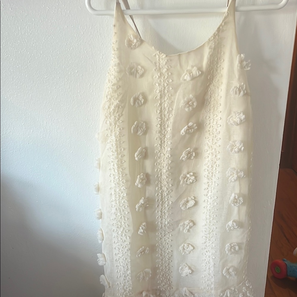 Chic Cream Textured Dress size large